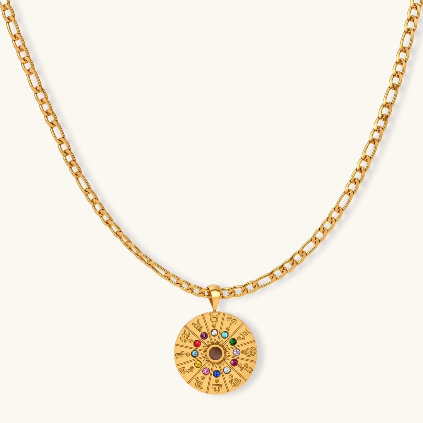 Zodiac Wheel Necklace