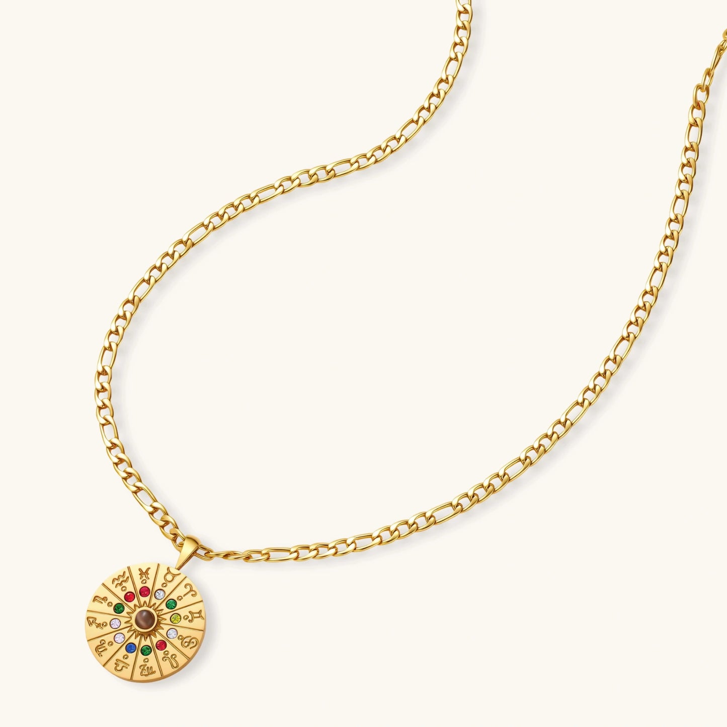 Zodiac Wheel Necklace